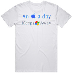 Apple A Day Windows Away Funny T Shirt