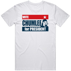 New Vote Chumlee For President Funny White  Retro Graphic Unisex Cotton White Classic T Shirt
