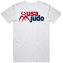 Usa America Judo  Retro Graphic Unisex Cotton White Classic T Shirt