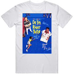 Do The Right Thing Movie Spike Lee  Retro Graphic Unisex Cotton White Classic T Shirt