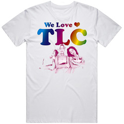 Tlc  Classic Hip Hop  Retro Graphic Unisex Cotton White Classic T Shirt