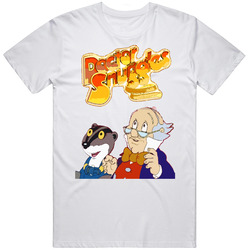Dr Snuggles 80s Cartoon Retro  Retro Graphic Unisex Cotton White Classic T Shirt