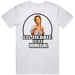 Lil Debbie Is My Homegirl Hip Hop Rap Music  Retro Graphic Unisex Cotton White Classic T Shirt