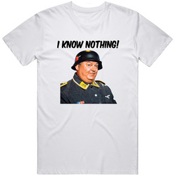 Men's Sgt Schultz Hogan's Heroes Tv Show  Retro Graphic Unisex Cotton White Classic T Shirt