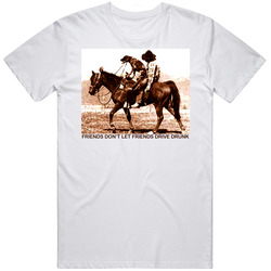 Friends Dont Drive Drunk Horse Dog Funny T Shirt