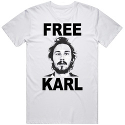 Free Karl Fun Workaholics Popular Tv Show  Retro Graphic Unisex Cotton White Classic T Shirt