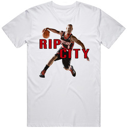Rip City  Retro Graphic Unisex Cotton White Classic T Shirt