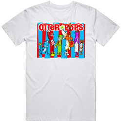 Otter Pops Frozen Treat Funny Cute Summer  Retro Graphic Unisex Cotton White Classic T Shirt