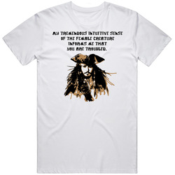 Pirates Of The Caribbean Jack Sparrow Quote Movie T Shirt