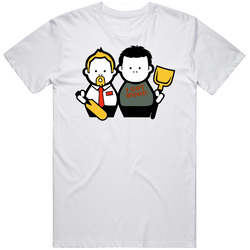 Shaun Of The Dead Chibi Cartoon Funny Movie  Retro Graphic Unisex Cotton White Classic T Shirt