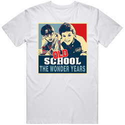 Old School Vintage Hope The Wonder Years  Retro Graphic Unisex Cotton White Classic T Shirt