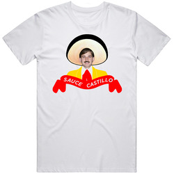 Sauce Castillo Nik Stauskas Basketball Nickname  Retro Graphic Unisex Cotton White Classic T Shirt