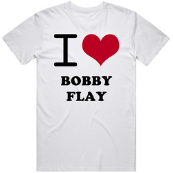 I Heart Bobby Flay Hollywood Walk Of Fame  Retro Graphic Unisex Cotton White Classic T Shirt