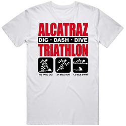 Alcatraz Prison Dig Dive Dash Funny Criminal T Shirt