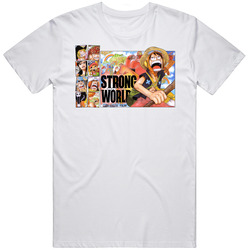 Strong World One Piece Anime Film T Shirt