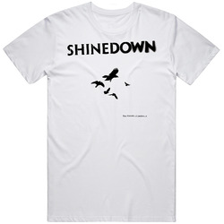 Shinedown Rock Cool Sound Of Madness  Retro Graphic Unisex Cotton White Classic T Shirt