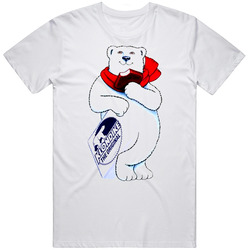 Klondike Bar Bear Mascot  Retro Graphic Unisex Cotton White Classic T Shirt