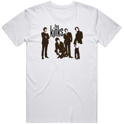 The Kinks  Retro Graphic Unisex Cotton White Classic T Shirt