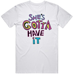 She's Gotta Have It Spike Lee Movie Netflix Series Logo  Fan  Retro Graphic Unisex Cotton White Classic T Shirt