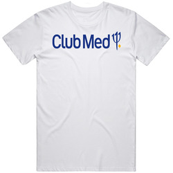 Club Med Travel Pig In  Retro Graphic Unisex Cotton White Classic T Shirt