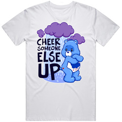 Grumpy Bear Care Bear Funny  Retro Graphic Unisex Cotton White Classic T Shirt