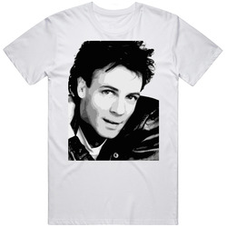 Rick Springfield 80s Music Singer  Retro Graphic Unisex Cotton White Classic T Shirt