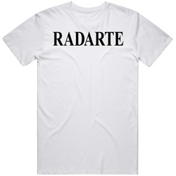 Radarte Faux Fashion Label  Retro Graphic Unisex Cotton White Classic T Shirt