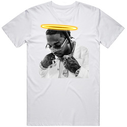 Pop Smoke Memorial Hip Hop Rapper  Retro Graphic Unisex Cotton White Classic T Shirt