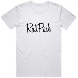 Ratt Pack Logic Rapper Music  Retro Graphic Unisex Cotton White Classic T Shirt