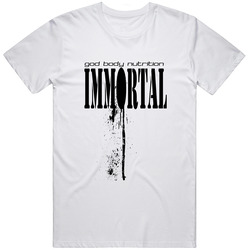 God Body Immortal  Retro Graphic Unisex Cotton White Classic T Shirt