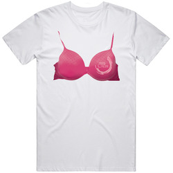Mens Bra  Retro Graphic Unisex Cotton White Classic T Shirt