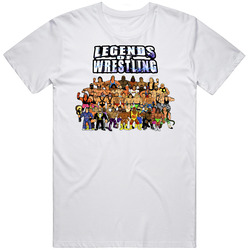 1989 Retro Cartoon Legends Wrestling Roster  Retro Graphic Unisex Cotton White Classic T Shirt