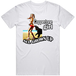 Coppertone Sexy Girl And Dog Funny T Shirt