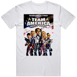 Team America Group Shot Puppet Police T Shirt