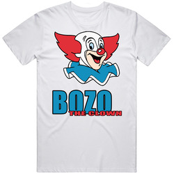 Bozo The Clown Retro Cartoon Retro Graphic Unisex Cotton White Classic T Shirt