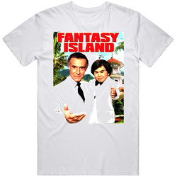 Fantasy Island Retro 70s Tv Show Retro Graphic Unisex Cotton White Classic T Shirt