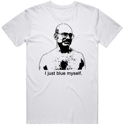 Tobias I just blue myself funny Pete Retro Graphic Unisex Cotton White Classic T Shirt