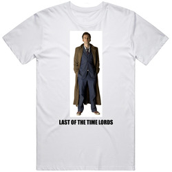 Doctor Who Last Of The Time Lords Retro Graphic Unisex Cotton White Classic T Shirt