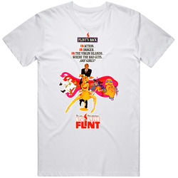 Comedy Spy 60s In Like Flint Coburn Retro Graphic Unisex Cotton White Classic T Shirt