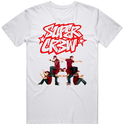 Super Cr3w Retro Graphic Unisex Cotton White Classic T Shirt