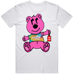 Joe Burrow Cincinnati Football Sorry In Advance Pink Bear Retro Graphic Unisex Cotton White Classic T Shirt