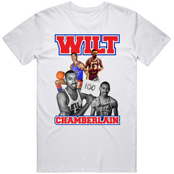 Wilt Chamberlain Retro Graphic Unisex Cotton White Classic T Shirt