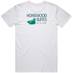 Homewood Suites Accommodation Hotel Logo Cool Gift Retro Graphic Unisex Cotton White Classic T Shirt