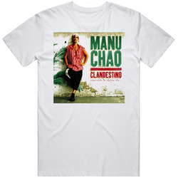 Manu W Retro Graphic Unisex Cotton White Classic T Shirt
