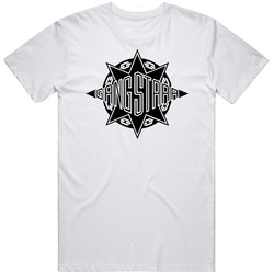 Gang Starr W 3 Retro Graphic Unisex Cotton White Classic T Shirt