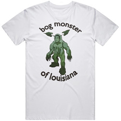 The Bog Monster Retro Graphic Unisex Cotton White Classic T Shirt