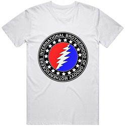 Brotherhood Of Groovy Mother Retro Graphic Unisex Cotton White Classic T Shirt