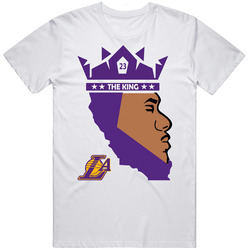 King James Retro Graphic Unisex Cotton White Classic T Shirt