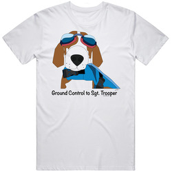 White Only - Ltd Edition - Sgt. Trooper Retro Graphic Unisex Cotton White Classic T Shirt