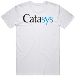 Catasys Nasdaq Company Logo Employee Fan Retro Graphic Unisex Cotton White Classic T Shirt